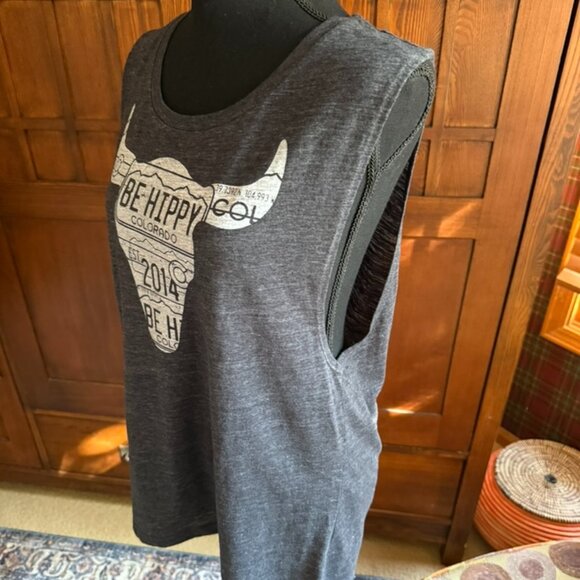 Be Hippy Colorado Graphic Muscle Tank, Size XL - Picture 2 of 8